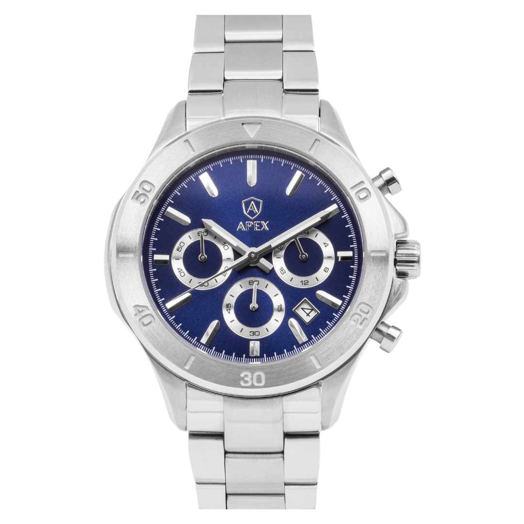 APEX - Silver Blue - APEX WATCHES