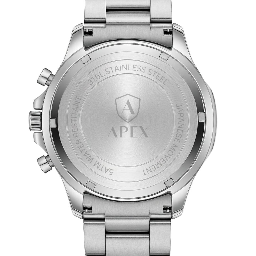 APEX - Silver Black - APEX WATCHES