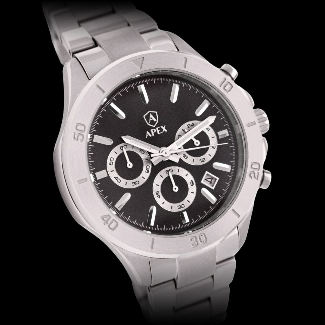 APEX - Silver Black - APEX WATCHES