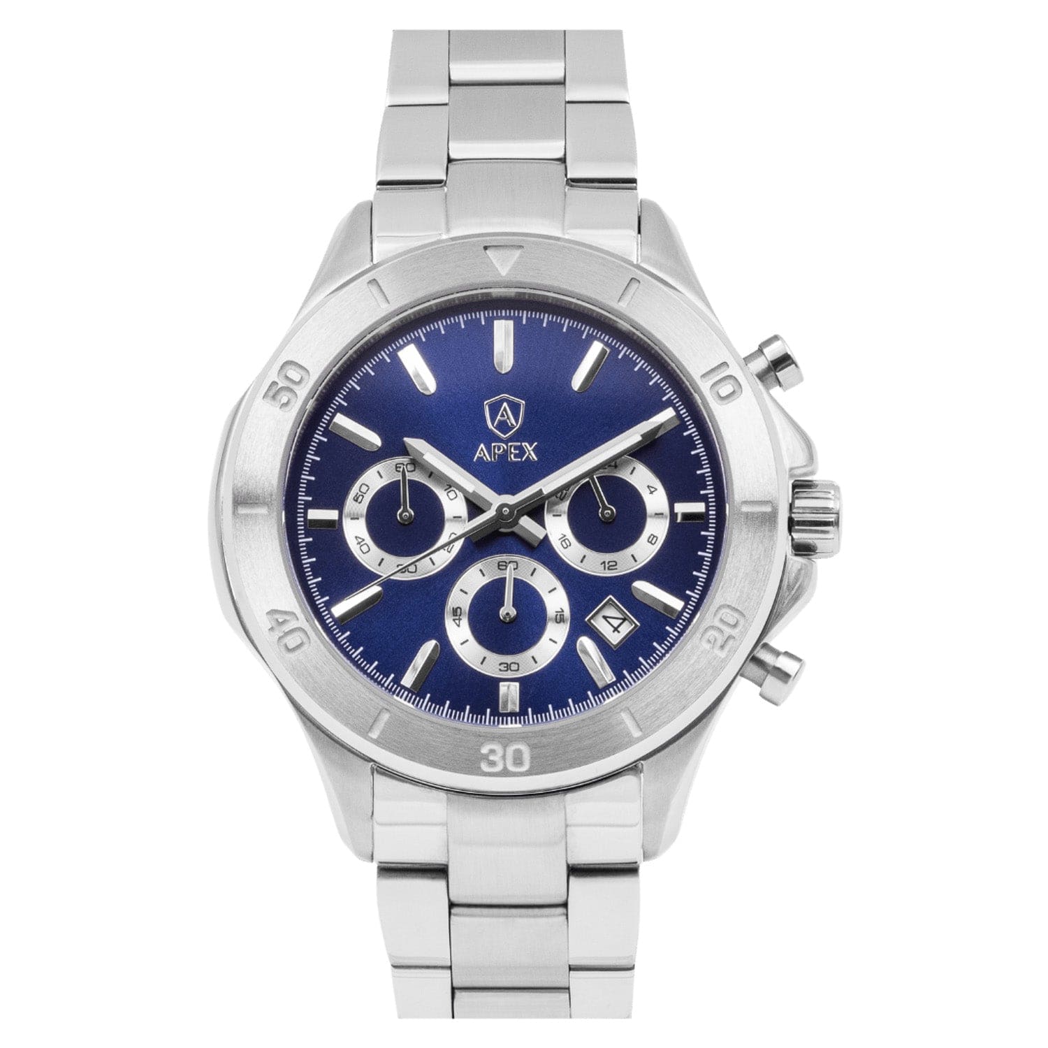 APEX Silver Blue - APEX WATCHES