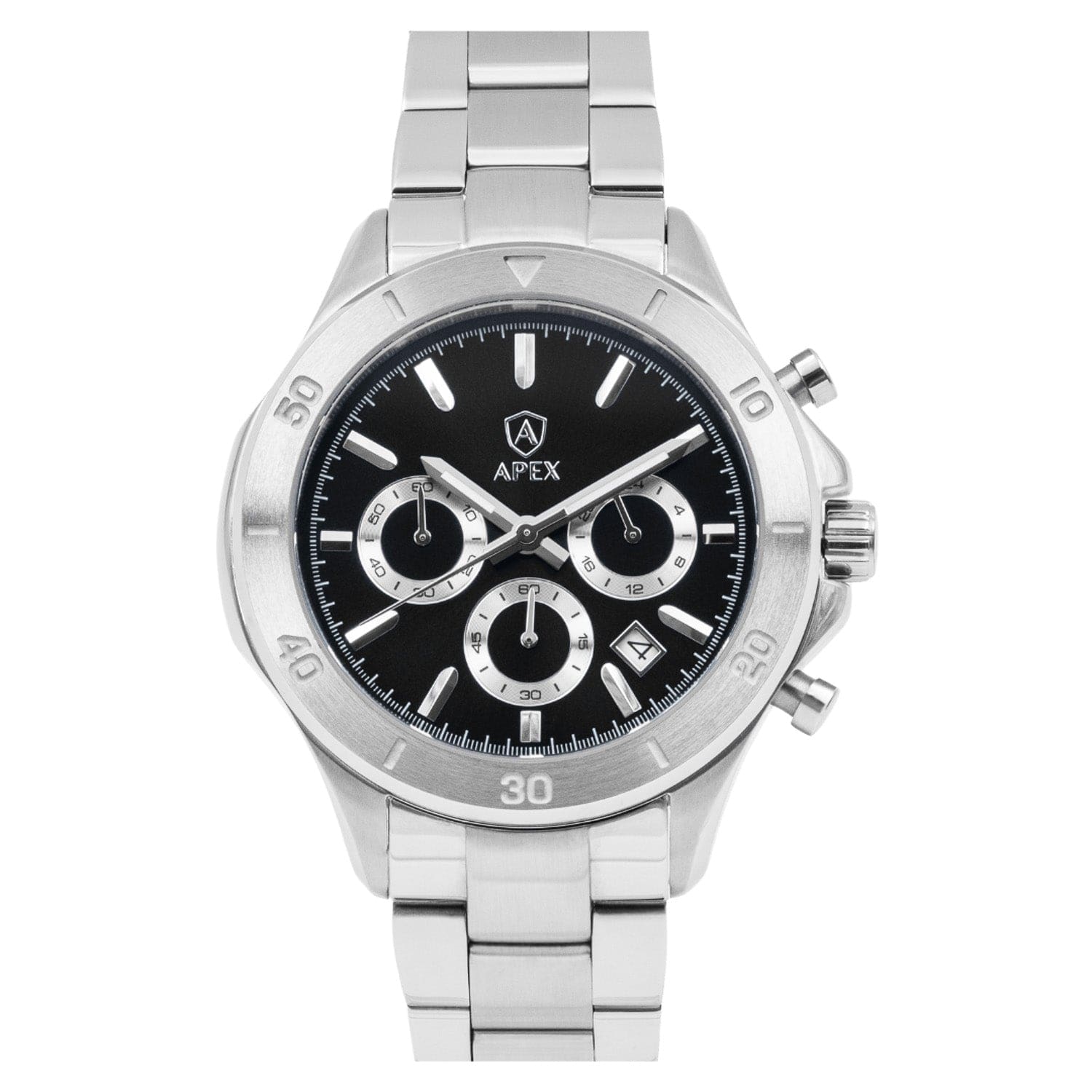 APEX Silver Black - APEX WATCHES