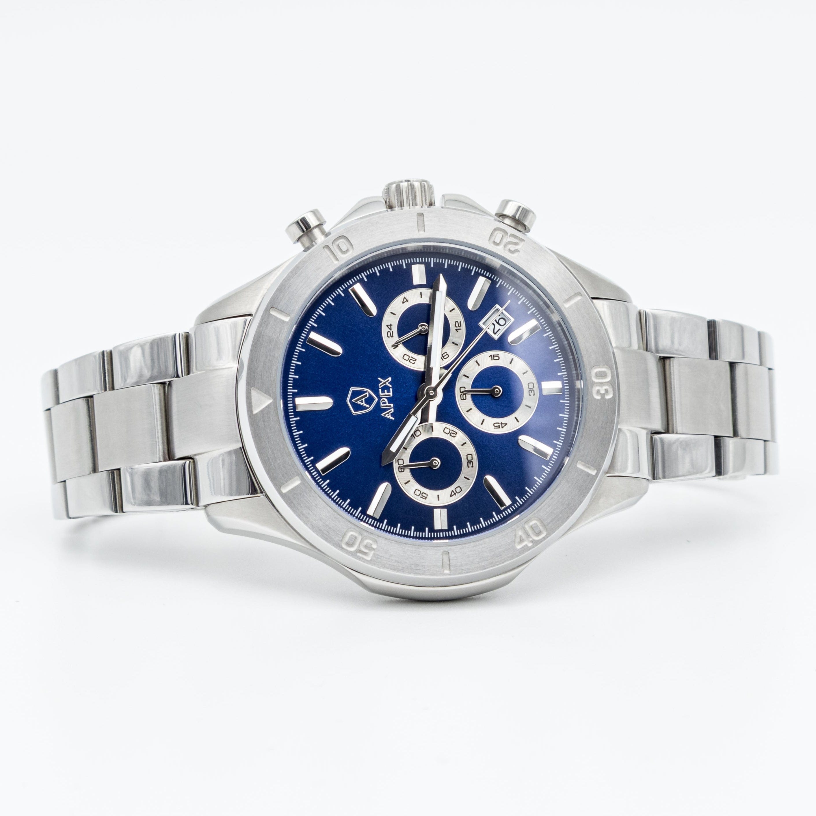 APEX - Silver Blue - APEX WATCHES