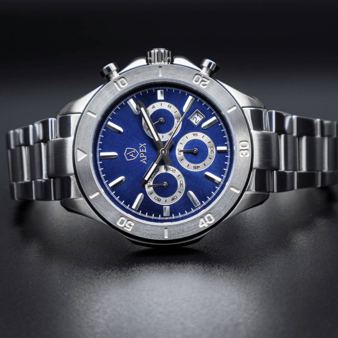 APEX - Silver Blue - APEX WATCHES