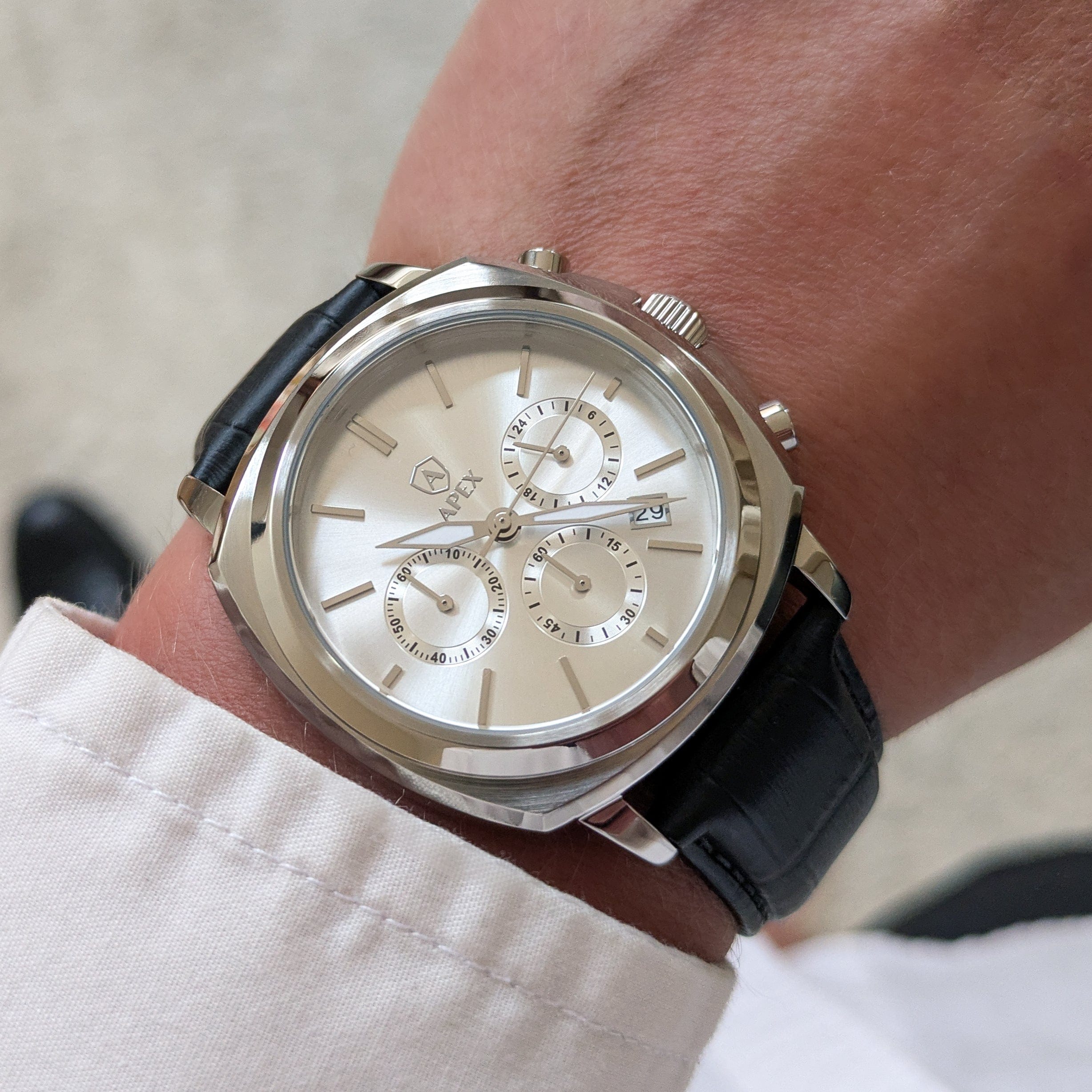 Monaco - Silver - APEX WATCHES