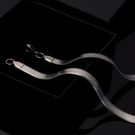 6MM HERRINGBONE CHAIN 20" (SILVER) - AAPEX WATCHES