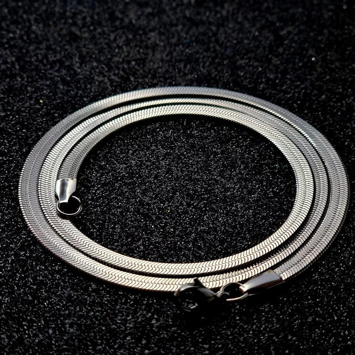 4MM HERRINGBONE CHAIN 20" (SILVER) - AAPEX WATCHES