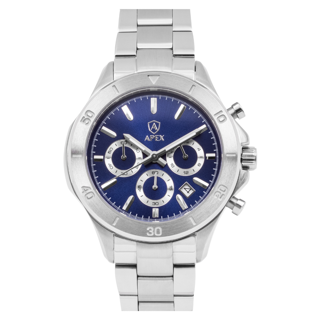 APEX - Silver Blue - APEX WATCHES