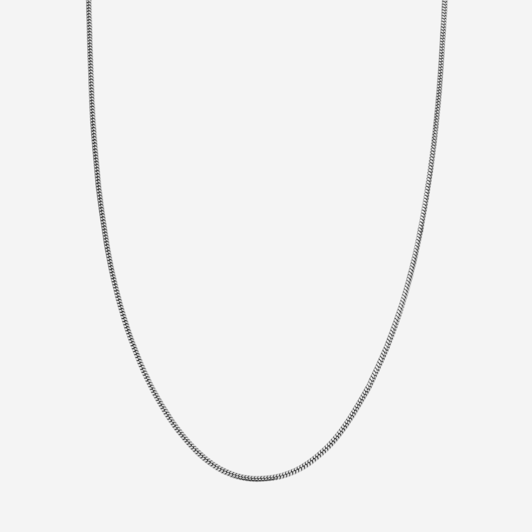 3MM HERRINGBONE CHAIN 20" (SILVER)