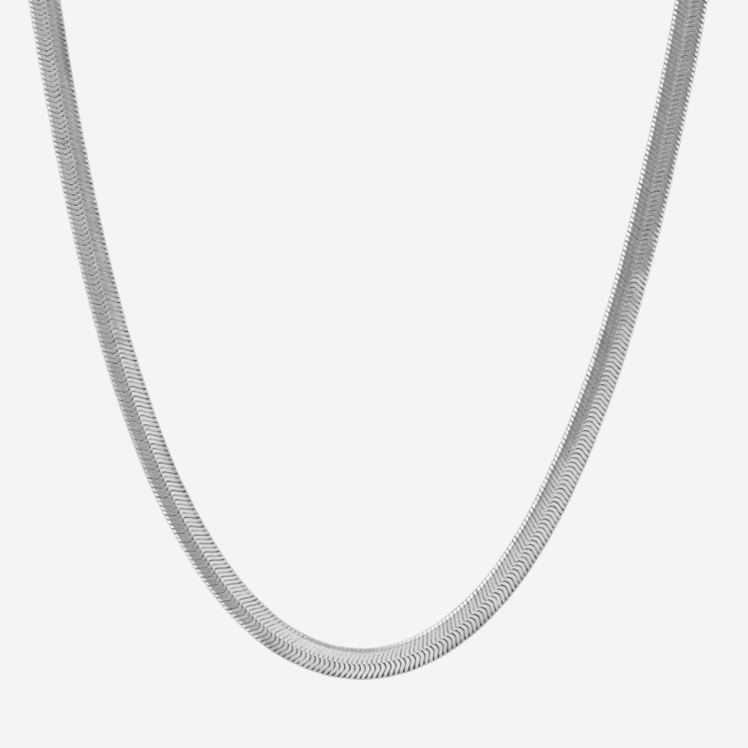 5MM HERRINGBONE CHAIN 20" (SILVER)