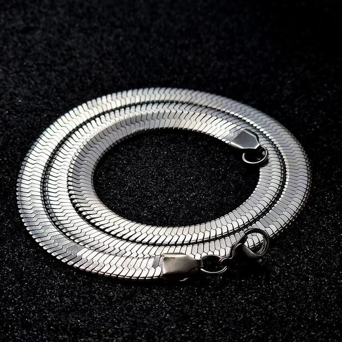 6MM HERRINGBONE CHAIN 20" (SILVER) - AAPEX WATCHES