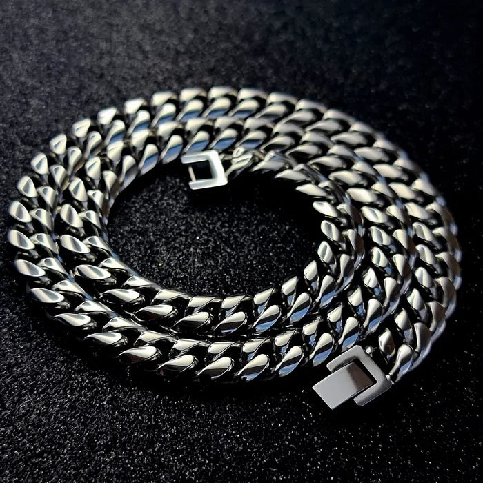 10MM CUBAN CHAIN 20" (SILVER) - AAPEX WATCHES