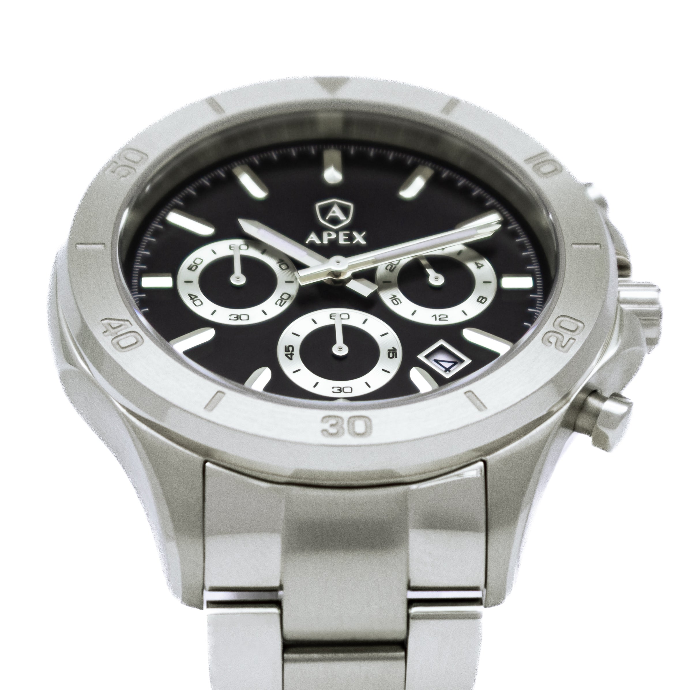 APEX - Silver Black - APEX WATCHES