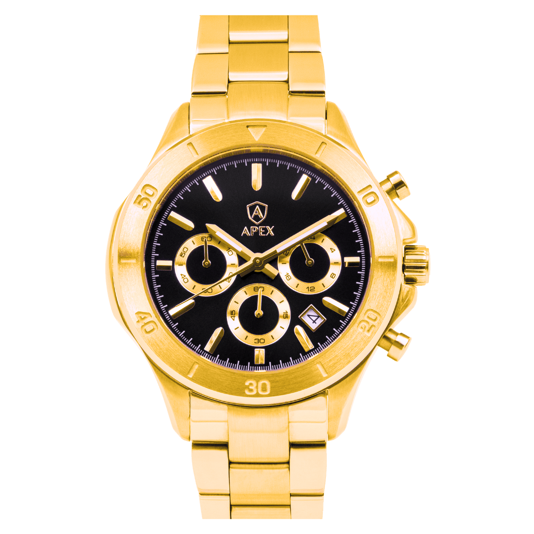 APEX Gold Black - APEX WATCHES